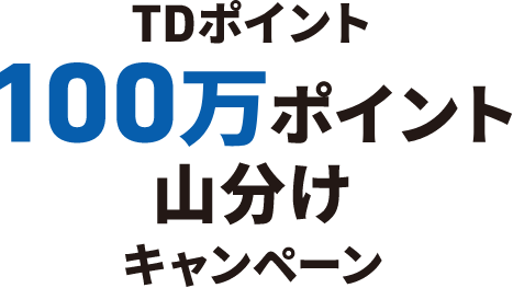 TDポイント100万ポイント山分けキャンペーン